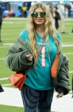 STACY FERGIE FERGUSON at Miami Dolphins vs Los Angeles Chargers Game at SoFi Stadium in Inglewood 12/11/2022