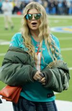 STACY FERGIE FERGUSON at Miami Dolphins vs Los Angeles Chargers Game at SoFi Stadium in Inglewood 12/11/2022