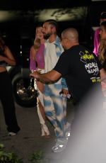 SUSANA GOMEZ and Maluma Arrives at Papi Steak in Miami Beach 12/11/2022