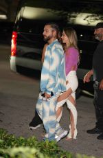 SUSANA GOMEZ and Maluma Arrives at Papi Steak in Miami Beach 12/11/2022