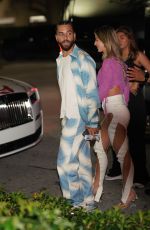 SUSANA GOMEZ and Maluma Arrives at Papi Steak in Miami Beach 12/11/2022