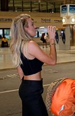 TALLIA STORM Arrives at Airport in Barbados 12/15/2022