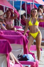 TALLIA STORM in a Yellow Bikini at Sandy Lane Hotel