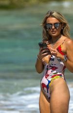 TALLIA STORM in Swimsuit at a Beach in Barbados 12/21/2022