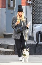 TAYLORE NEISEN Out with Her Dog in New York 12/20/2022