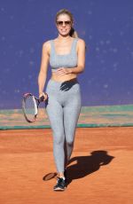 VICTORIA SWAROVSKI Playing Tennis in Marbella 12/26/2022