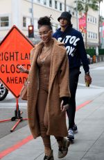 WINNIE HARLOW and Kyle Kuzma Out for Lunch at Il Pastaio in Beverly Hills 12/15/2022