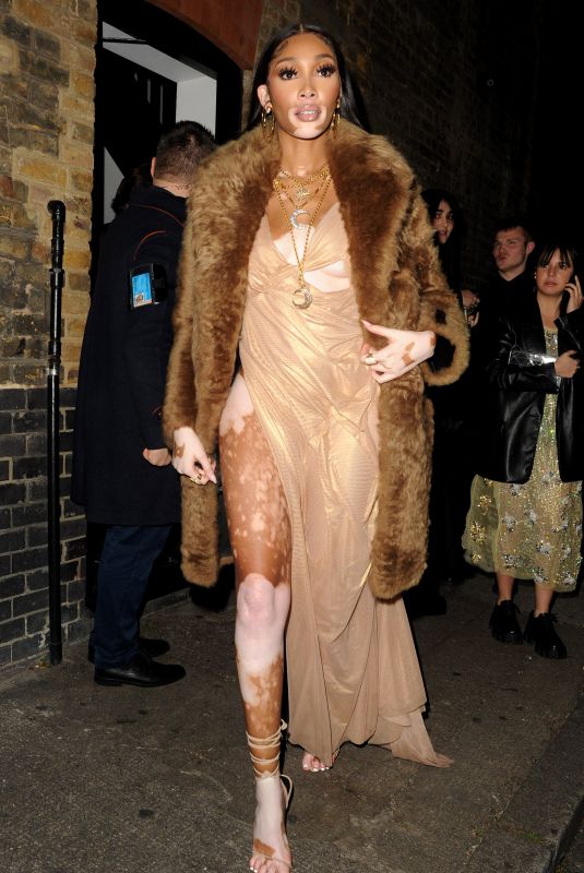 WINNIE HARLOW Leaves Fashion Awards Afterparty in London 12/05/2022