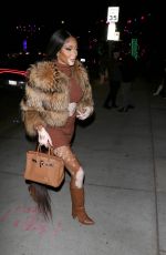 WINNIE HARLOW Leaves Revolve Winterland Holiday Event in Los Angeles 12/08/2022