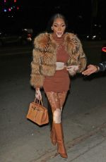 WINNIE HARLOW Leaves Revolve Winterland Holiday Event in Los Angeles 12/08/2022