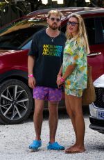 ZARA MCDERMOTT at Sea Shed Restaurant in Barbados 12/17/2022