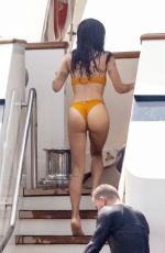 ZOE KRAVITZ and Channing Tatum at a Yacht on Holiday in Italy 08/18/2022