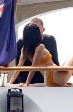 ZOE KRAVITZ and Channing Tatum at a Yacht on Holiday in Italy 08/18/2022