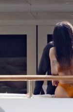 ZOE KRAVITZ and Channing Tatum at a Yacht on Holiday in Italy 08/18/2022