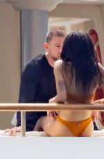 ZOE KRAVITZ and Channing Tatum at a Yacht on Holiday in Italy 08/18/2022