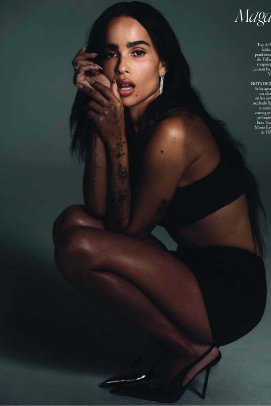 ZOE KRAVITZ in Elle Magazine, Spain January 2023