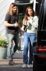 ZOE SALDANA and Marco Perego Out in Los Angeles 12/26/2022