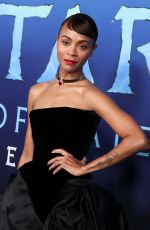 ZOE SALDANA at Avatar: The Way of Water Premiere in Los Angeles 12/12/2022