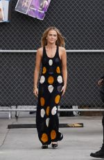 ZOEY DEUTCH Arrives at Jimmy Kimmel Live in Los Angeles 12/01/2022