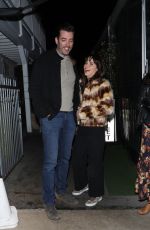 ZOOEY DESCHANEL and Jonathan Scott Out for Dinner in Los Angeles 12/22/2022