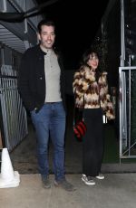 ZOOEY DESCHANEL and Jonathan Scott Out for Dinner in Los Angeles 12/22/2022
