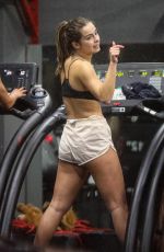 ADDISON RAE Workout on a Treadmill at a Gym in Beverly Hills 01/19/2023