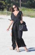 AIDA YESPICA Out at a Beach in Miami 01/04/2023