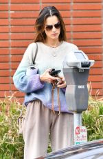 ALESSANDRA AMBROSIO Arrives at a Nail Salon in Santa Monica 01/07/2023