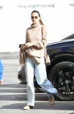 ALESSANDRA AMBROSIO Heading to Mmovies in Westwood 01/29/2023
