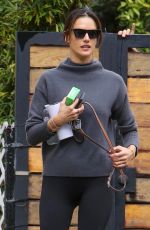 ALESSANDRA AMBROSIO Heading to Workout in West Hollywood 01/10/2023