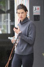 ALESSANDRA AMBROSIO Leaves a Workout Class in Brentwood 01/04/2023