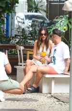 ALESSANDRA AMBROSIO Out for Drinks with Friends in Rio De Janeiro 01/24/2023