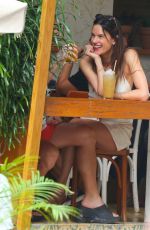 ALESSANDRA AMBROSIO Out for Drinks with Friends in Rio De Janeiro 01/24/2023
