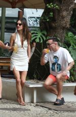 ALESSANDRA AMBROSIO Out for Drinks with Friends in Rio De Janeiro 01/24/2023
