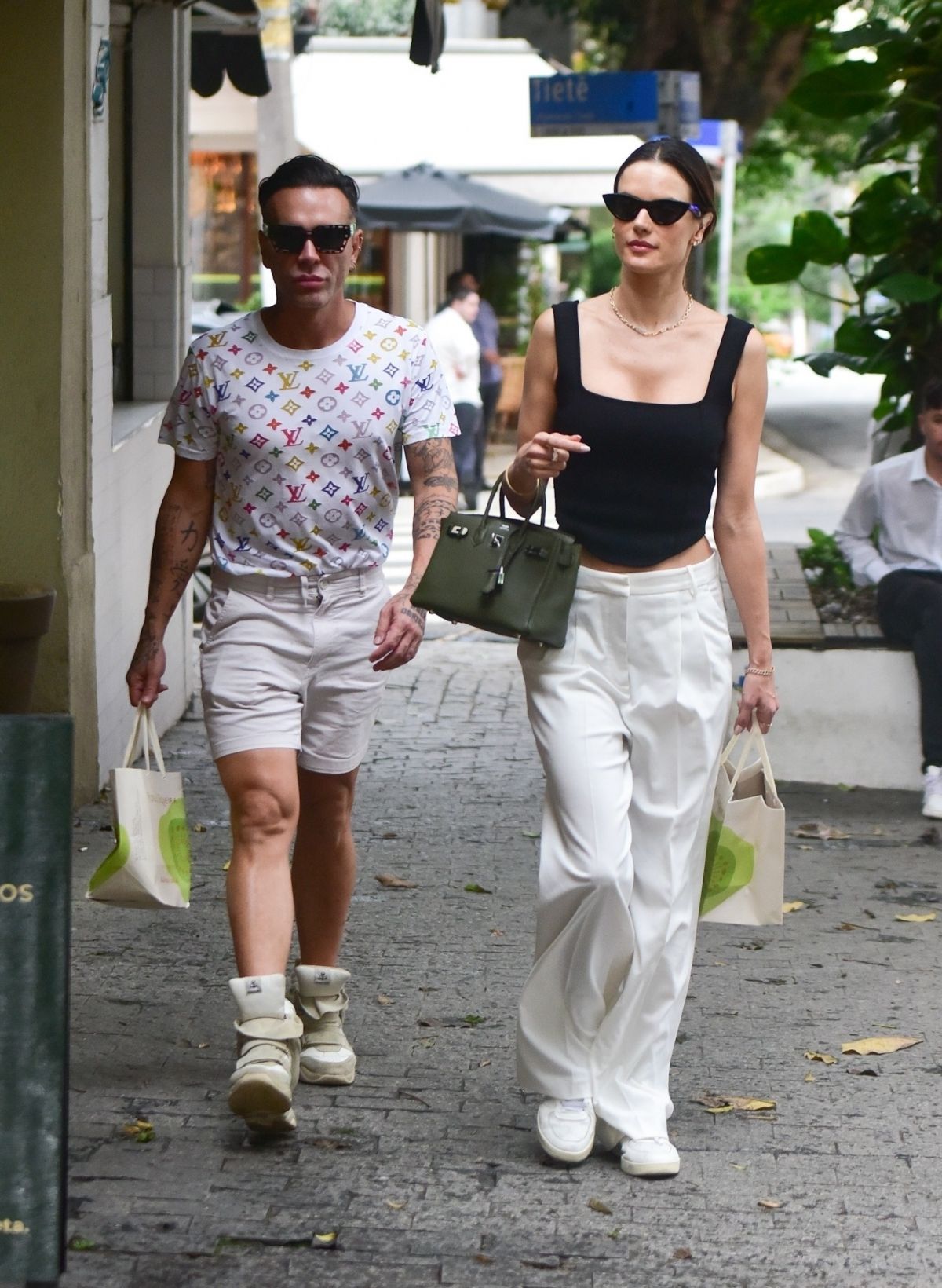 ALESSANDRA AMBROSIO Out for Lunch with a Friend in Sao Paulo 01/23/2023 ...