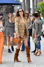 ALESSANDRA AMBROSIO Out for Lunch with Friends at The Ivy in Santa Monica 01/08/2023
