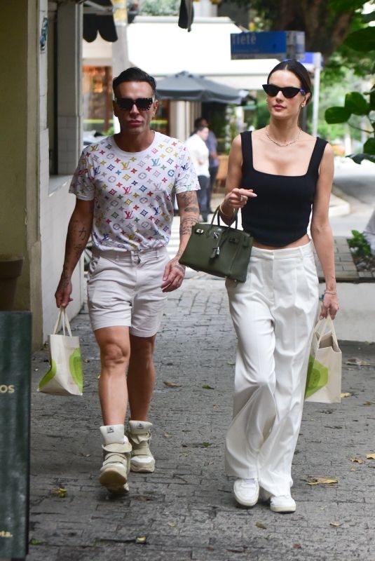 ALESSANDRA AMBROSIO Out on Streets of Jardins Neighborhood in Sao Paulo 01/23/2023