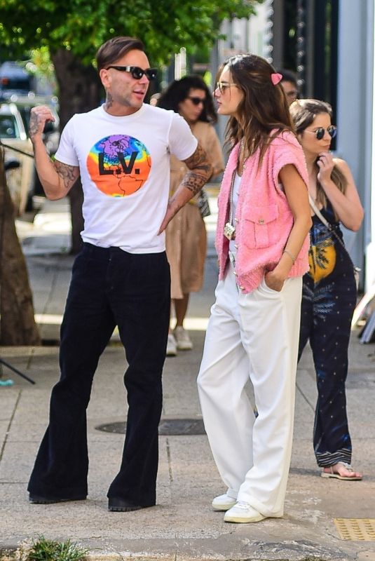 ALESSANDRA AMBROSIO Out with a Friend in Sao Paulo 01/23/2023