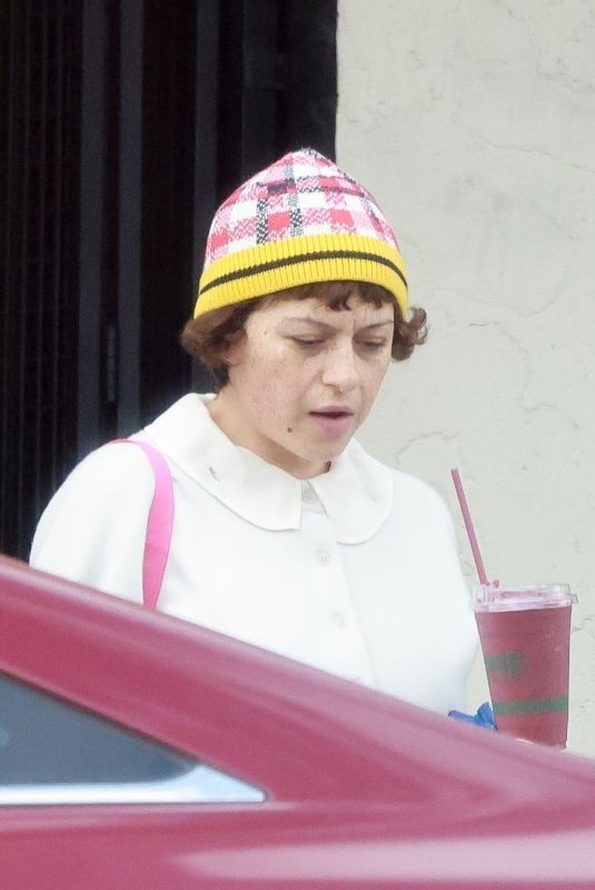 ALIA SHAWKAT Out for Smoothie in Los Feliz 01/29/2023