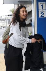 ALISHA BOE Arrives at LAX Airport in Los Angeles 01/13/2023