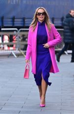 AMANDA HOLDEN Arrives at Global Radio Studios in London 01/11/2023