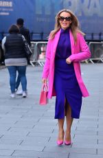 AMANDA HOLDEN Arrives at Global Radio Studios in London 01/11/2023