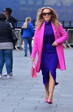 AMANDA HOLDEN Arrives at Global Radio Studios in London 01/11/2023