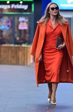 AMANDA HOLDEN Arrives at Global Radio Studios in London 01/20/2023