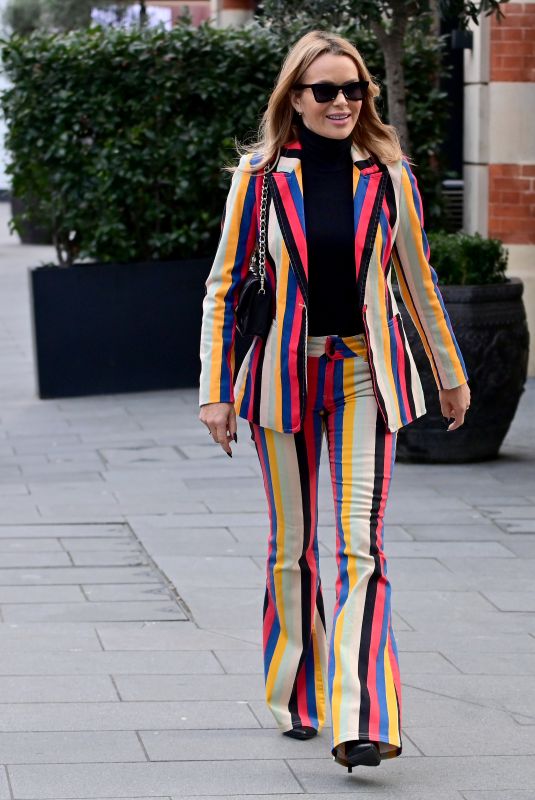 AMANDA HOLDEN Arrives at Global Radio Studios in London 01/27/2023