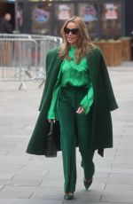 AMANDA HOLDEN Arrives at Heart Radio in London 01/13/2023