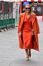 AMANDA HOLDEN Heading to Global Radio Studios in London 01/31/2023