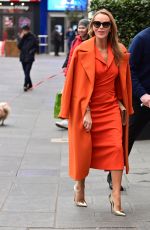 AMANDA HOLDEN Heading to Global Radio Studios in London 01/31/2023