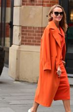 AMANDA HOLDEN Heading to Global Radio Studios in London 01/31/2023