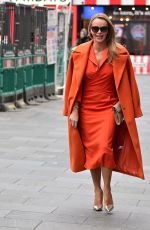 AMANDA HOLDEN Heading to Global Radio Studios in London 01/31/2023